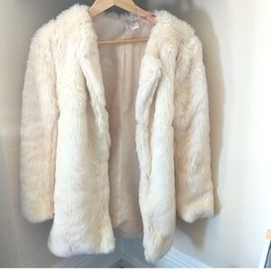 Forever 21 Cream Teddy Jacket